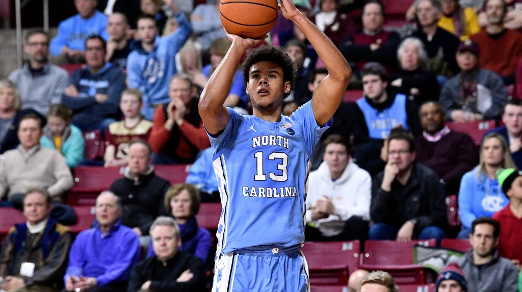 Brooklyn Nets forward Cameron Johnson (2) stands on the court in the first quarter against the Cleveland Cavaliers at Rocket Mortgage FieldHouse. Mandatory Credit: David Richard-Imagn Images