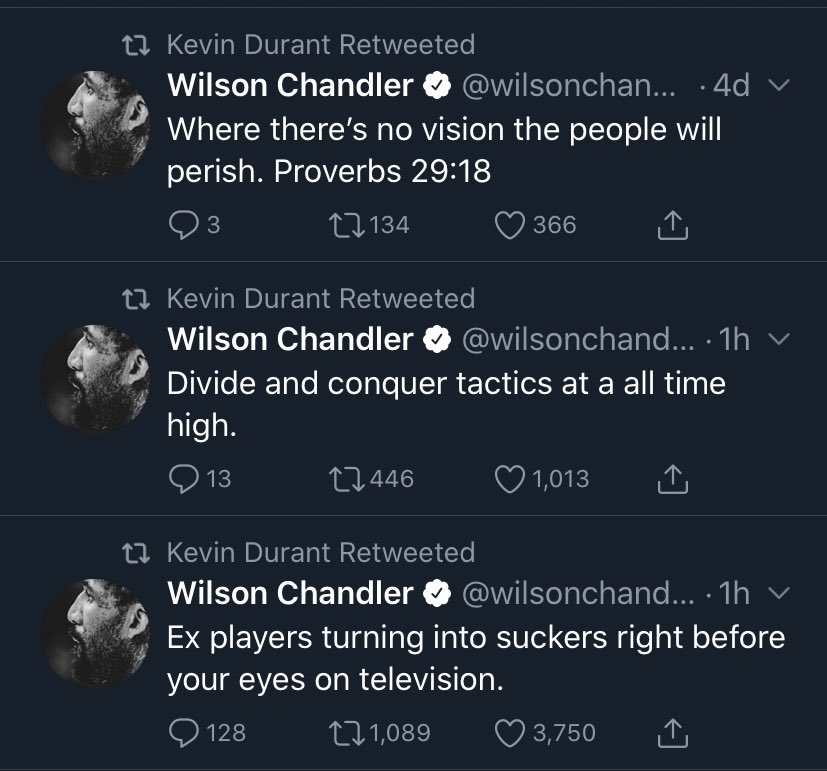 chandler tweets