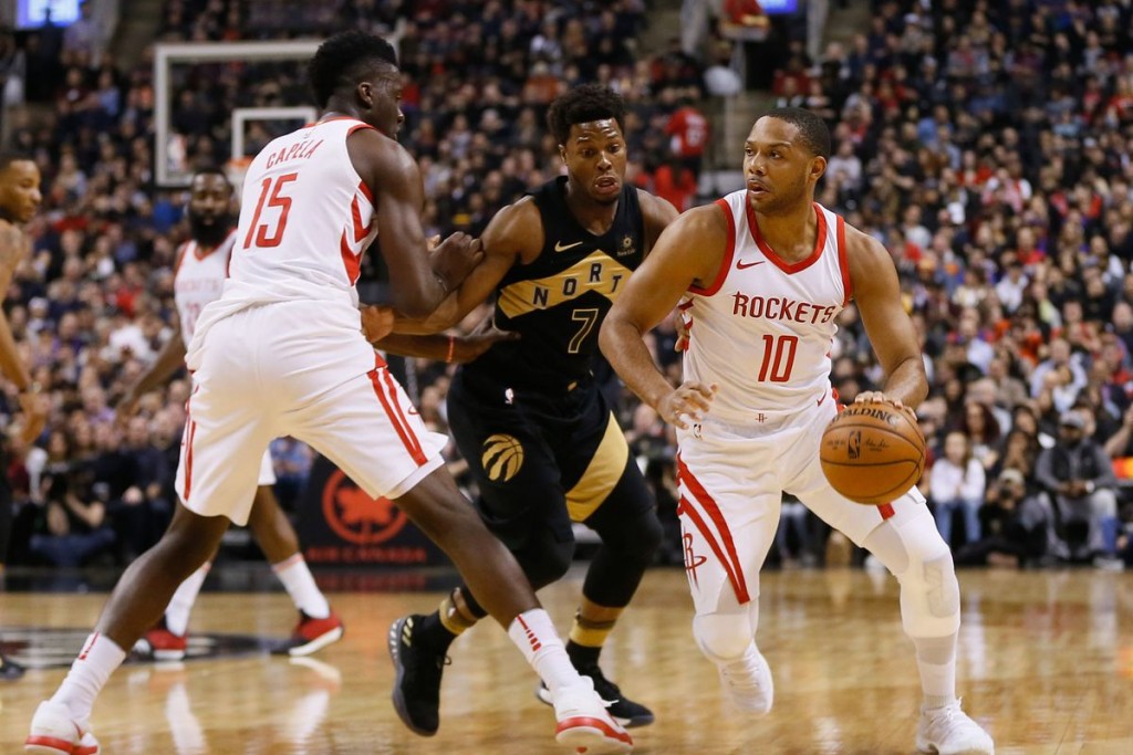 Eric Gordon and Clint Capela