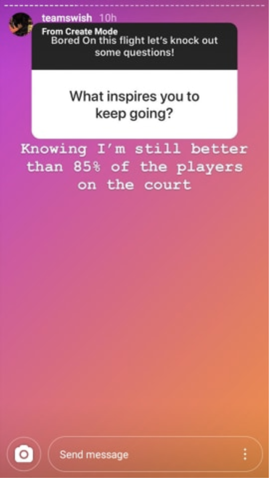 (Via Instagram/teamswish)