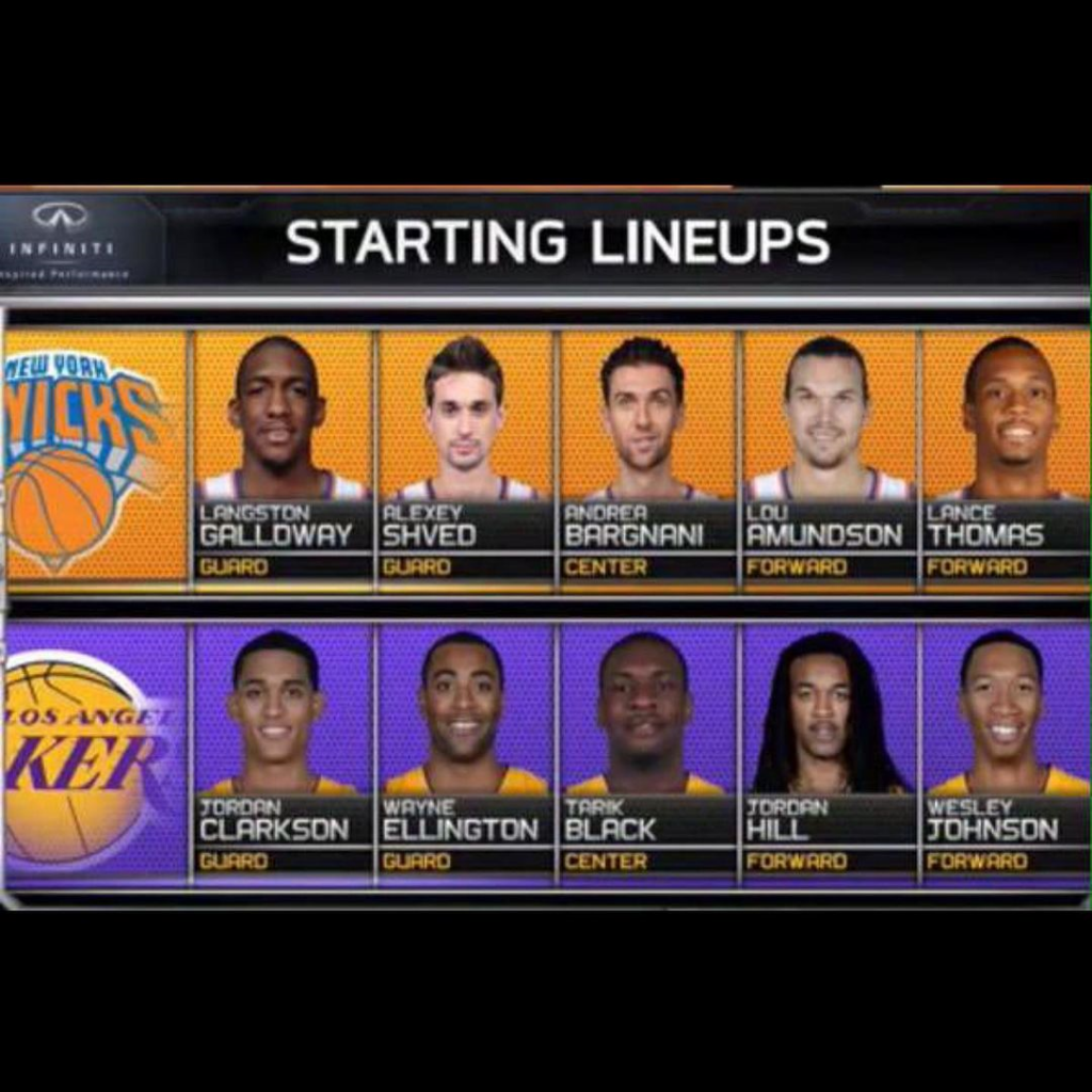 knicks lakers