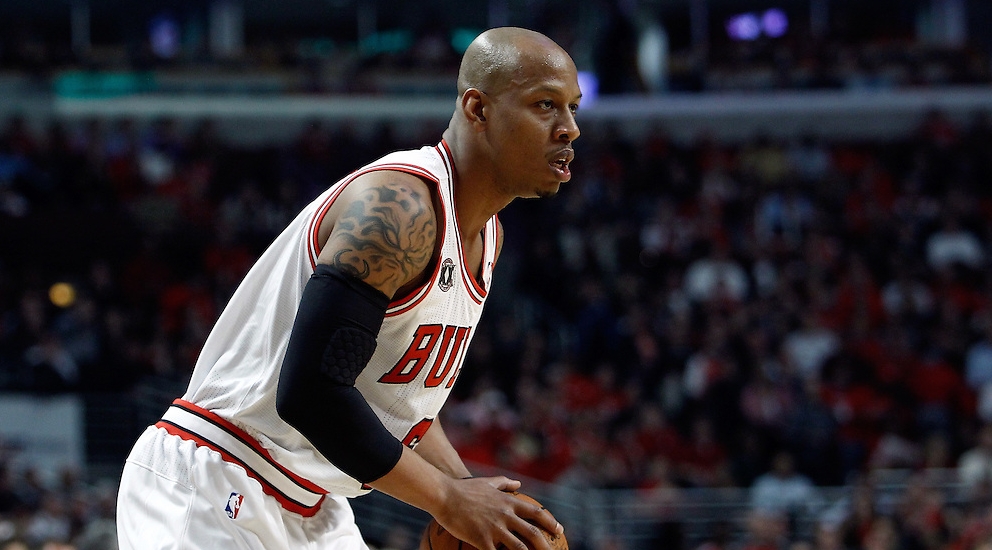 04 May 2011: Chicago Bulls shooting guard Keith Bogans (6) is seen during the Chicago Bulls 86-73 victory over the Atlanta Hawks, during game 2 of the Eastern Conference semi finals at the United Center, Chicago, Illinois, USA.