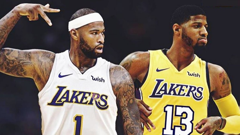 Paul George and DeMarcus Cousins Lakers