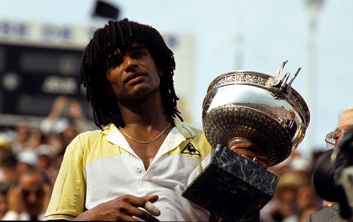 Joie de Yannick Noah - 1983 - Roland Garros