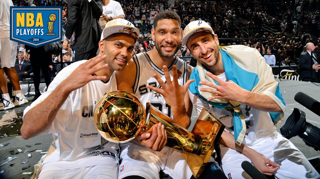 Tim Duncan, Tony Parker and Manu Ginobili
