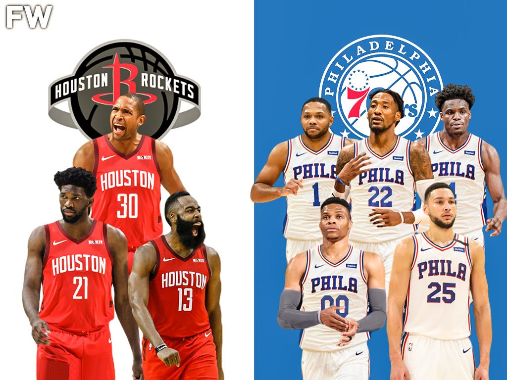 Trade Package: Russell Westbrook, Eric Gordon, Robert Covington, Danuel House for Joel Embiid, Al Horford