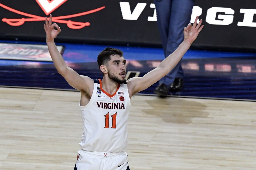 Nov 24, 2024; Cleveland, Ohio, USA; Cleveland Cavaliers guard Ty Jerome (2) celebrates after hitting a three point basket during the first half against the Toronto Raptors at Rocket Mortgage FieldHouse