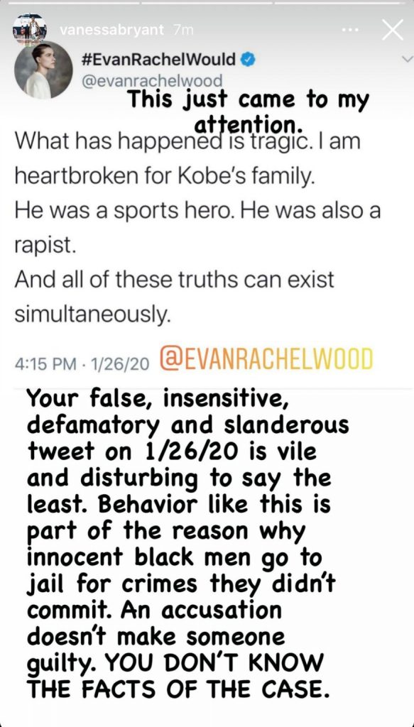  Credit: Vanessa Bryant