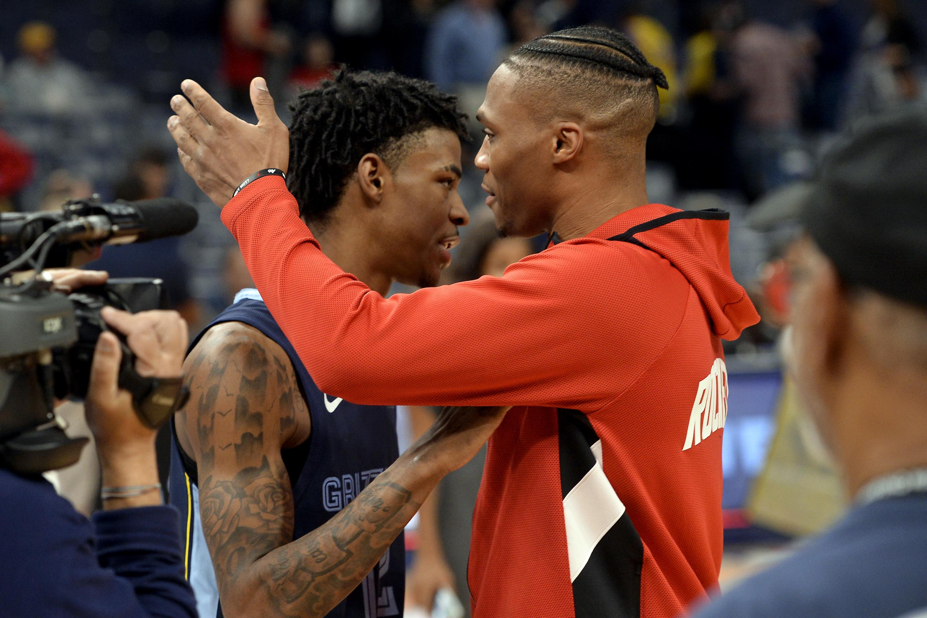 Russell Westbrook and Ja Morant