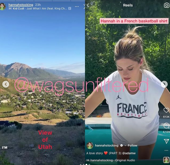 <em></figure>
<p>Stocking is Klay Thompson’s ex-girlfriend, but both parties have moved on from that. Now Rudy is trying to get the girl’s heart, and it seems like he’s doing a great job.&nbsp;</p>
<p>This season ended in a dramatic way for the Jazz. They lost four straight games to the Los Angeles Clippers in the second round of the playoffs, abruptly finishing what appeared to be a magical season for them.&nbsp;</p>
<p>Utah has things to work out this summer after a couple of moves in the front office. Meanwhile, Rudy is spending some quality time with Ms. Stockings.&nbsp;</p>
<figure>
<blockquote class=