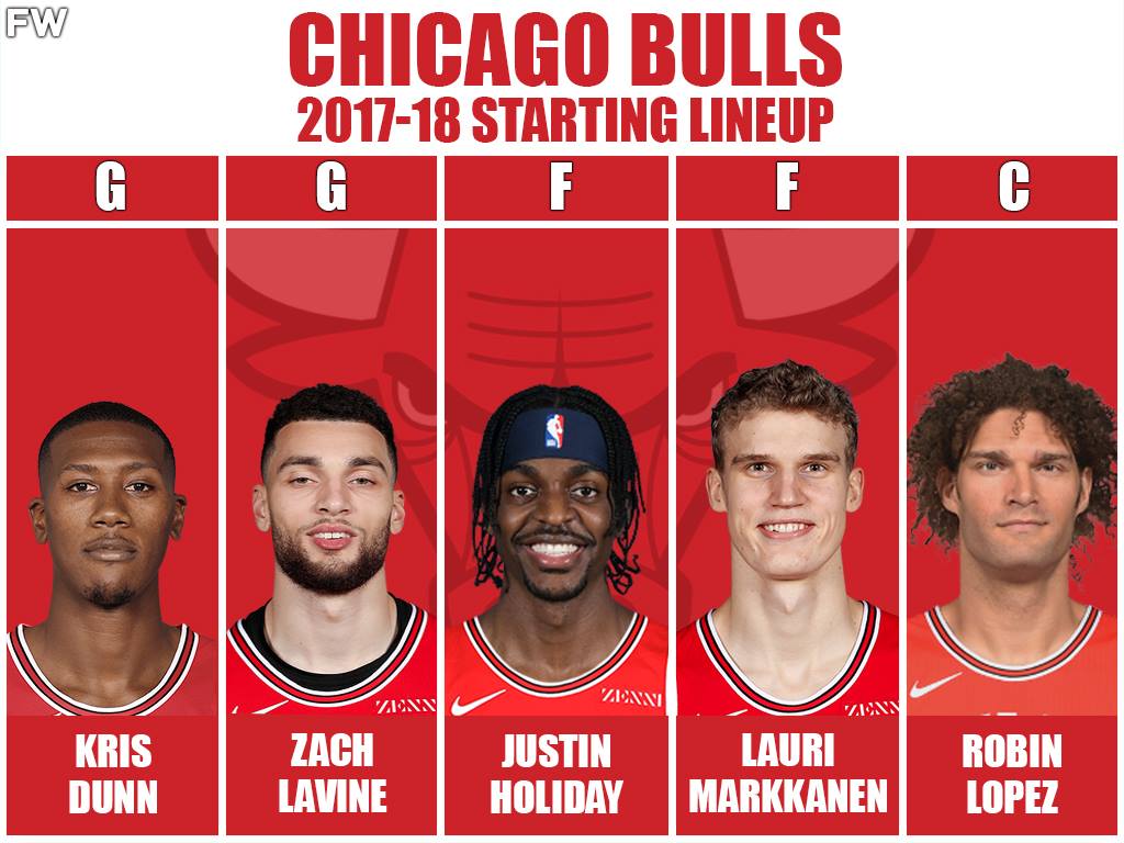 2017/2018 Starting Lineup: Kris Dunn, Zach LaVine, Justin Holiday, Lauri Markkanen, Robin Lopez