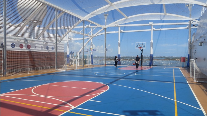 Carnival Cruise Ship Basketball Court (Bahamas)