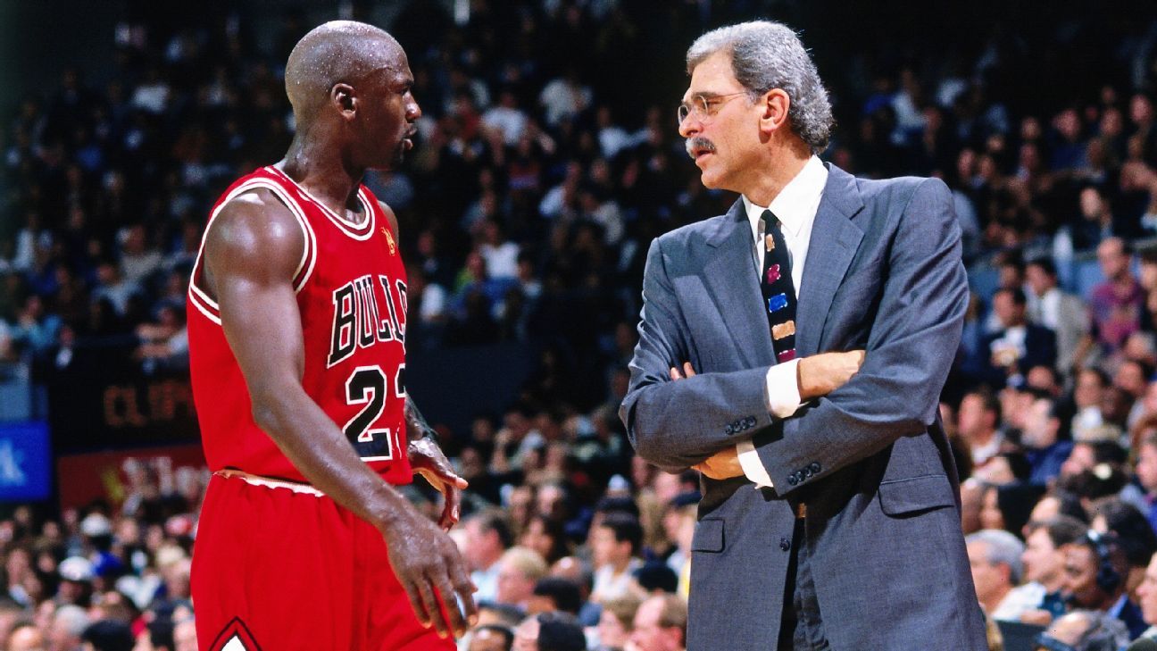 Phil Jackson and Michael Jordan
