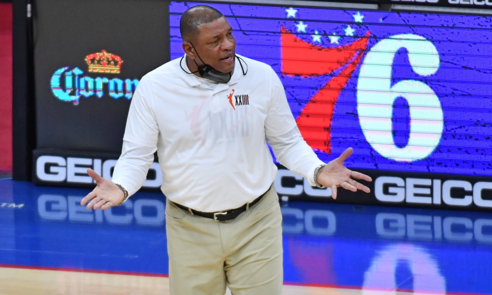 Oct 31, 2024; Memphis, Tennessee, USA; Milwaukee Bucks head coach Doc Rivers watches during the first half against the Memphis Grizzlies at FedExForum.