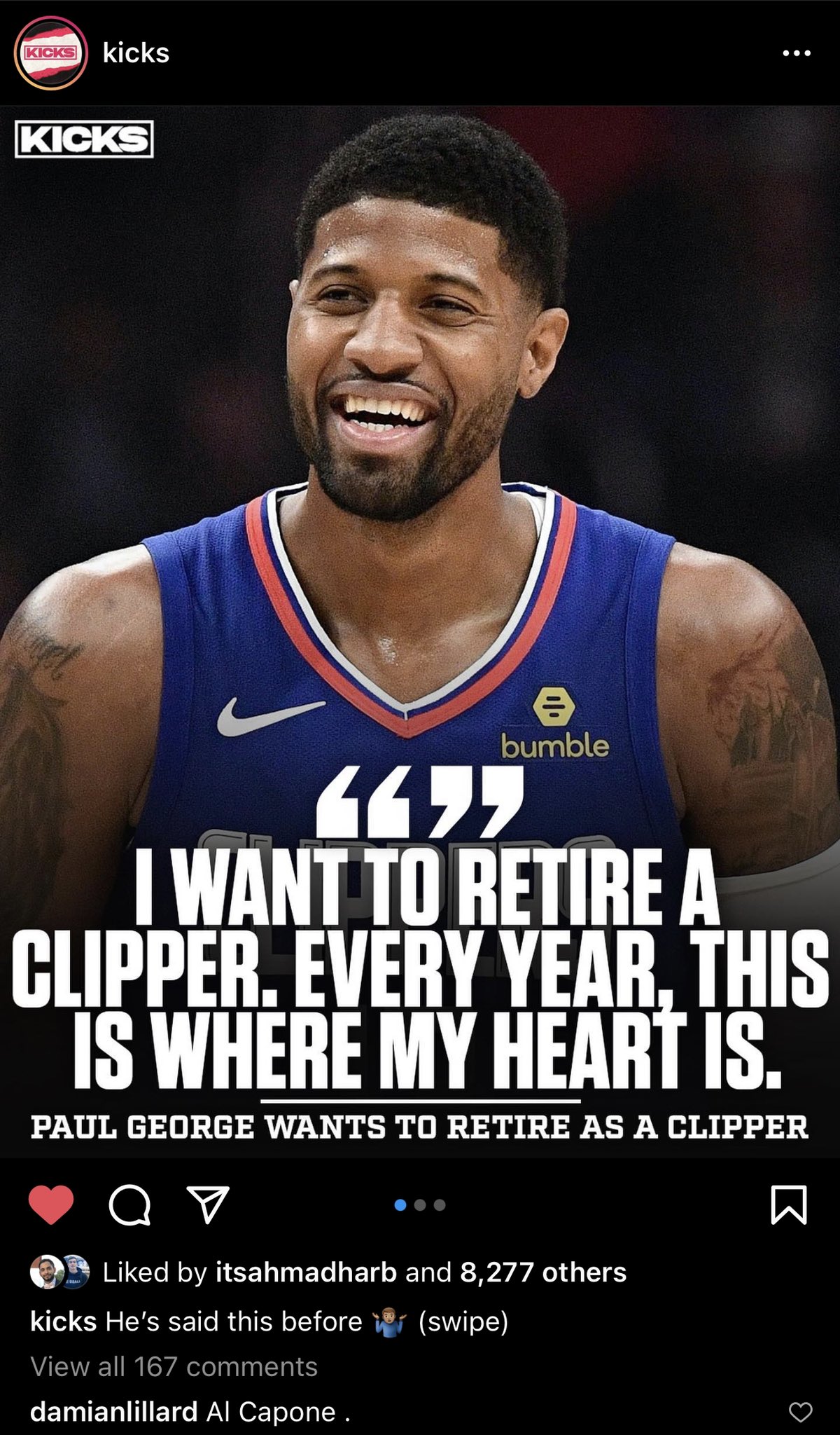 Paul George vs. Damian Lillard Beef