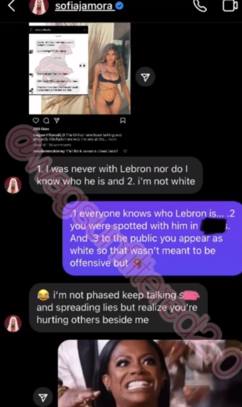 lebron james sofia jamora