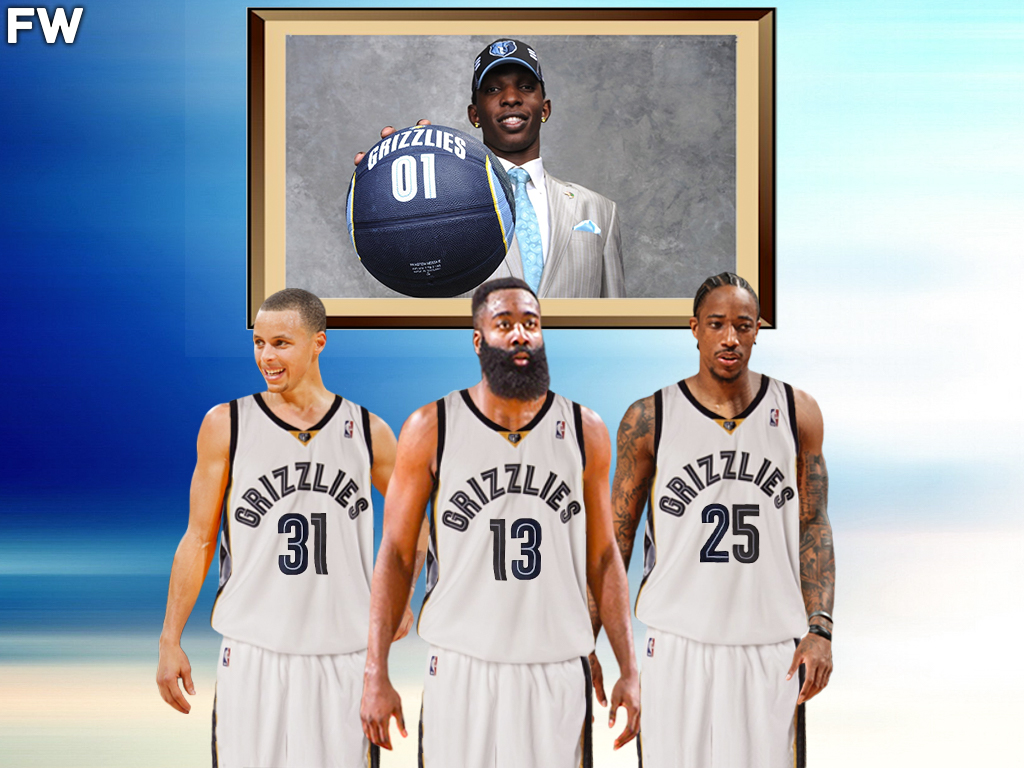 Hasheem Thabeet (No. 2 Pick) over James Harden (No. 3 Pick), Steph Curry (No. 7 Pick), DeMar DeRozan (No. 8 Pick)