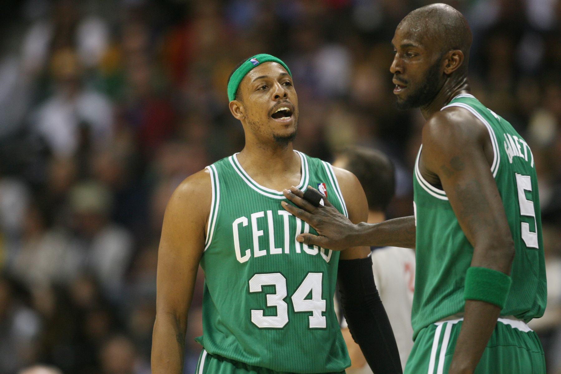 Paul Pierce and Kevin Garnett