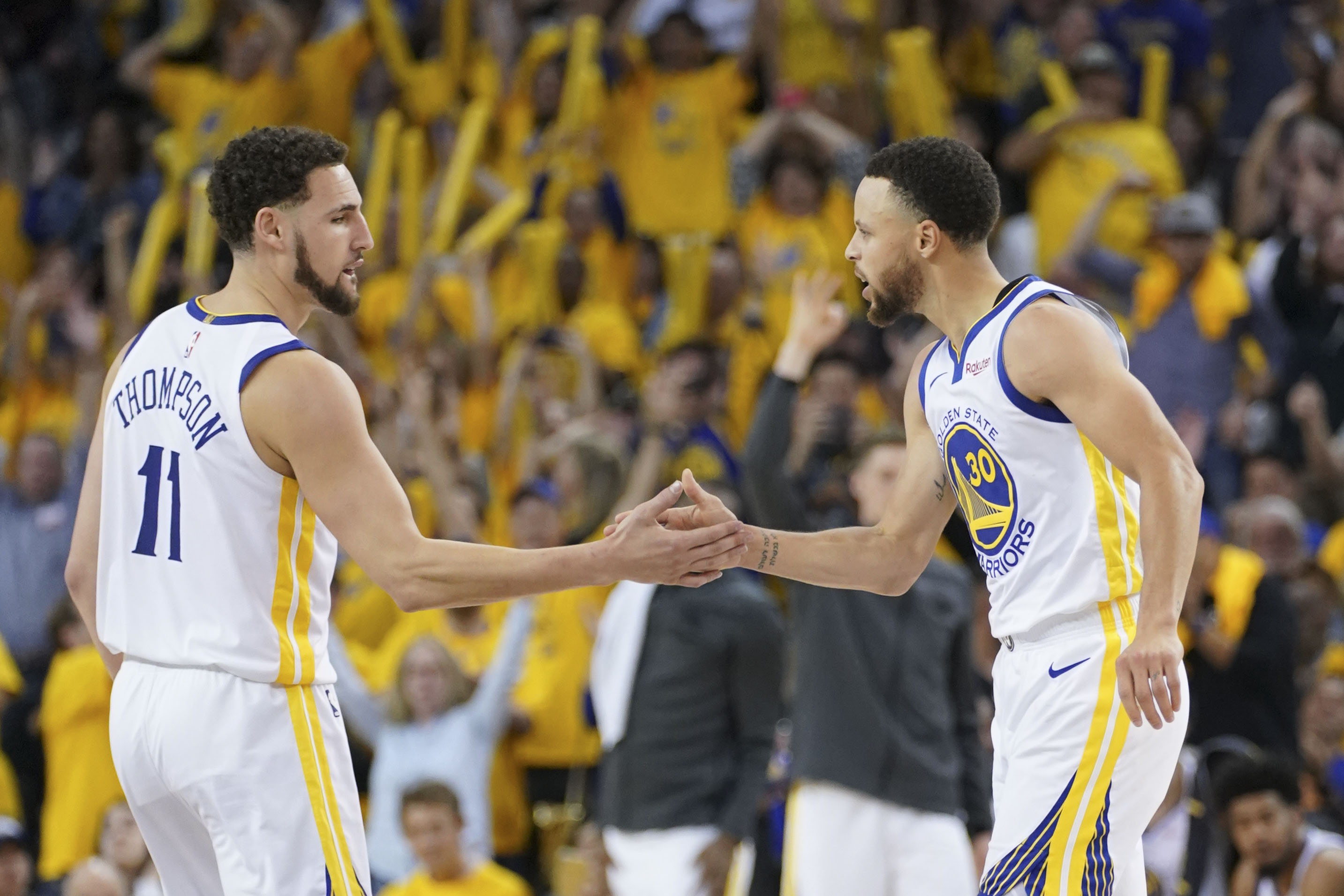 Klay Thompson Shows Love To Stephen Curry After The Warriors Beat The Nuggets: “He’s Our Leader, Our Longest-Tenured Player, Our MVP. And Without Him, Life Is Difficult. Steph Curry is One Of A Kind."