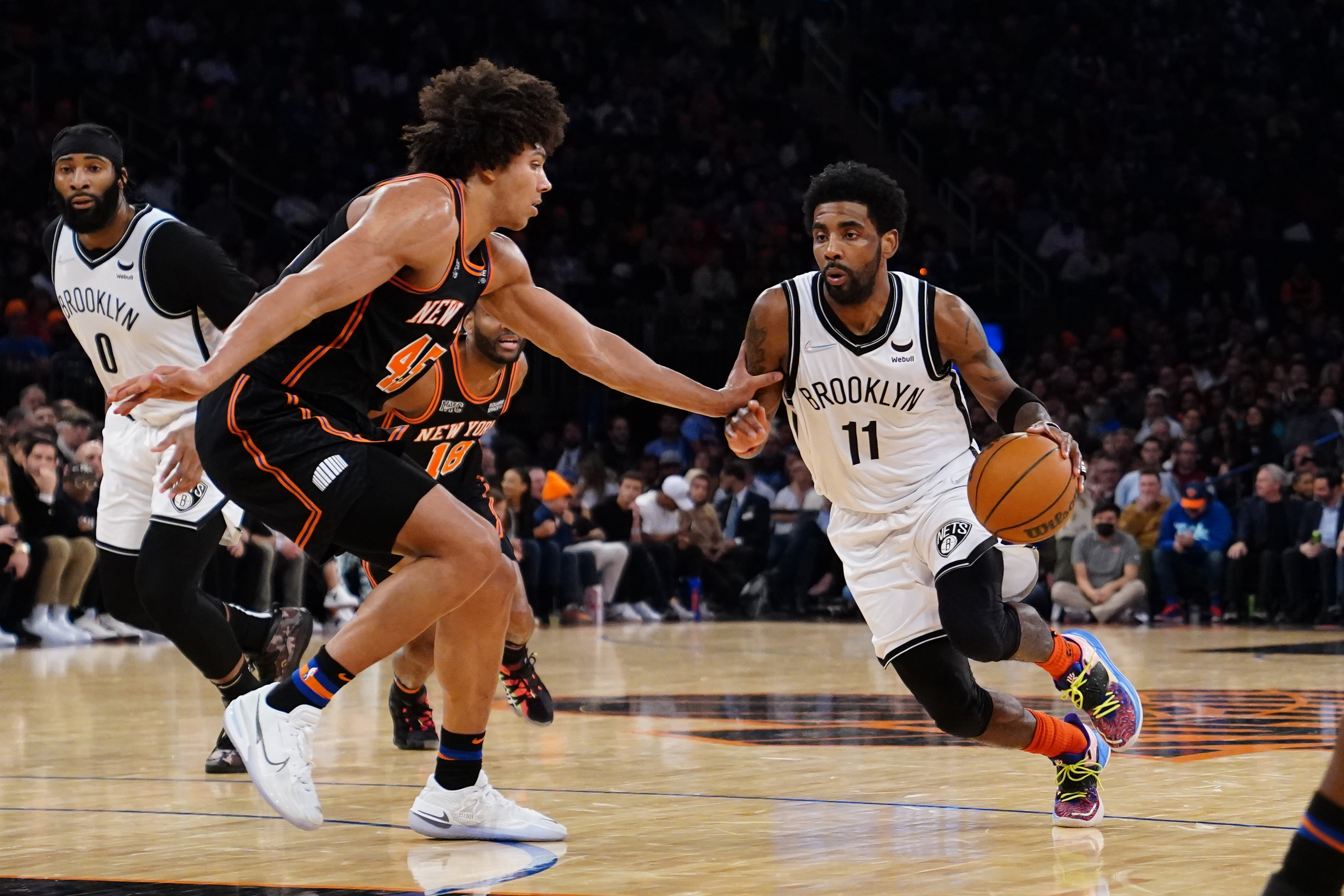 Kyrie Irving Pumped Up After Beating New York Knicks In His First Game MSG Since 2019: "It Took Every Single Ounce Of Energy"