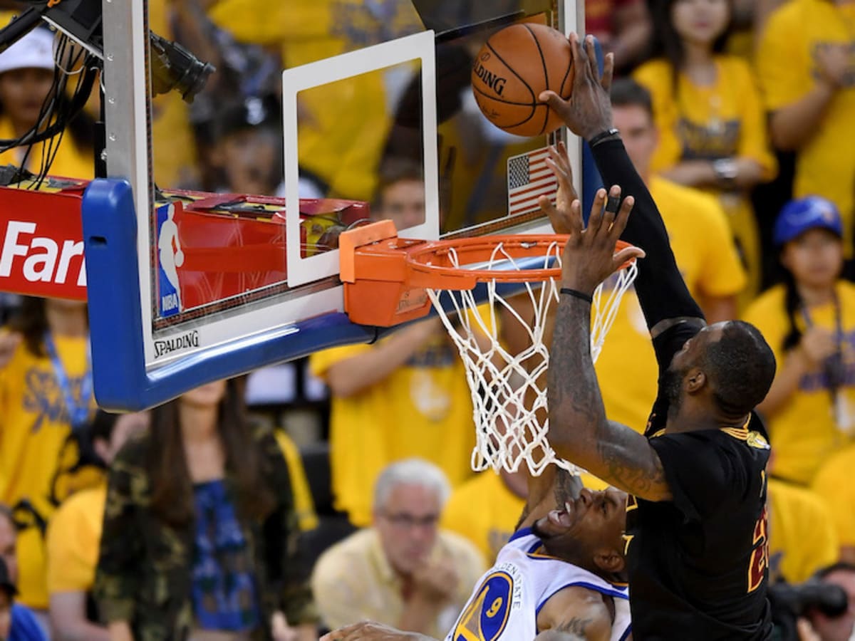 LeBron James Blocks Andre Iguodala