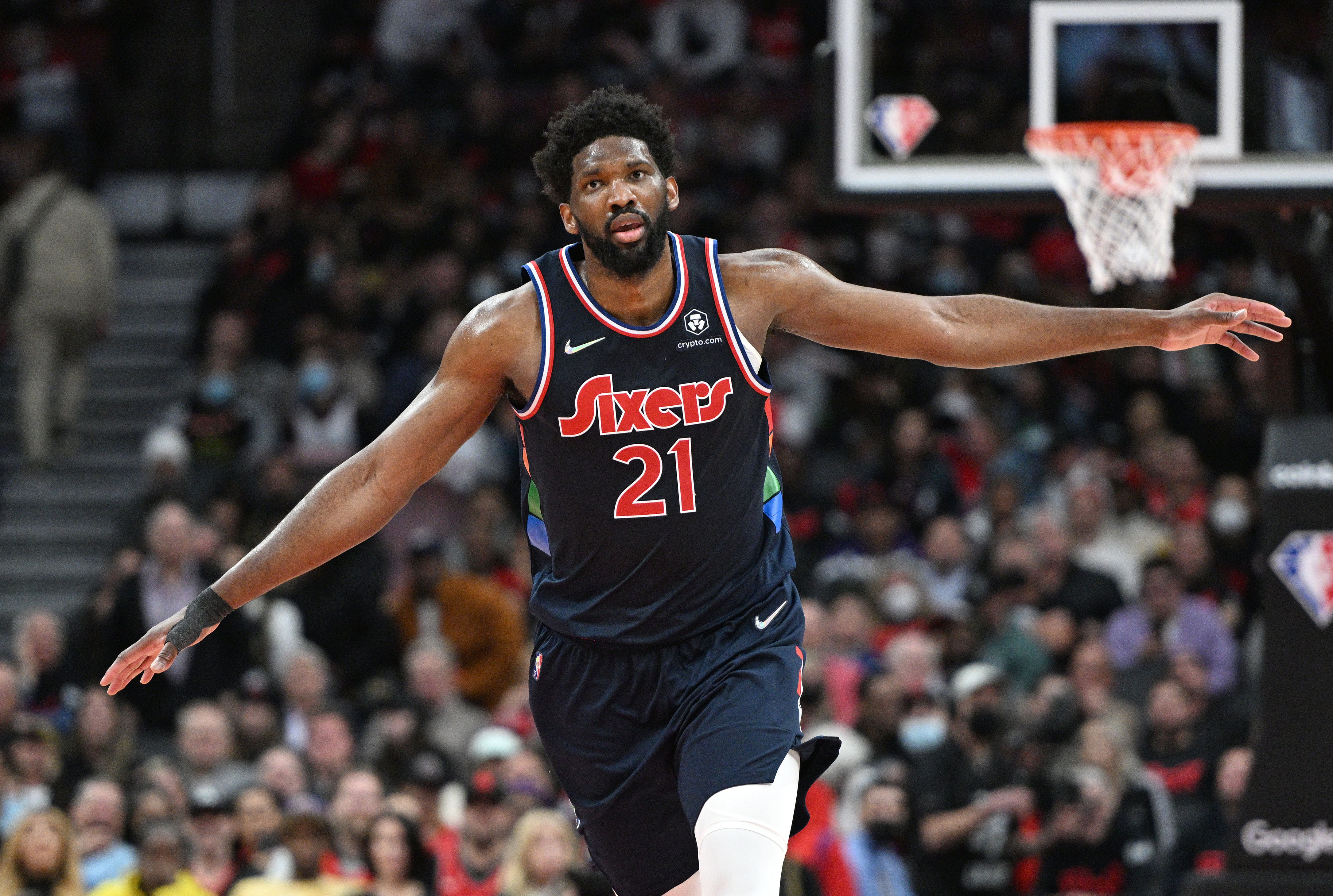 NBA Analyst Says Joel Embiid Is The Heavy Favorite For The 2022-23 MVP Award: "I Strongly Believe This, James Harden Is Going To Help Him Get It Done."