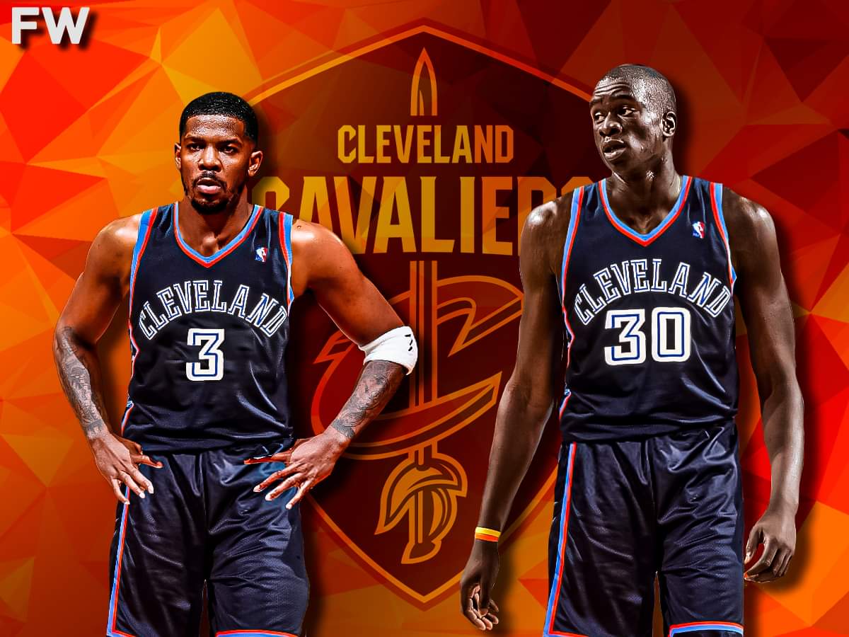 Joe Johnson and DeSagna Diop