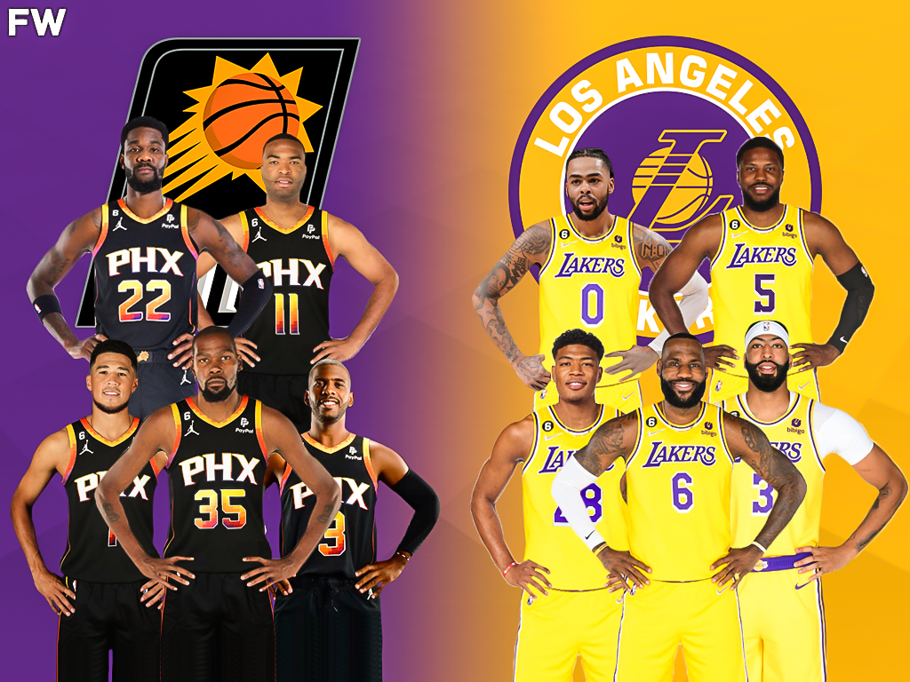 Phoenix Suns vs. Los Angeles Lakers Starting Lineups