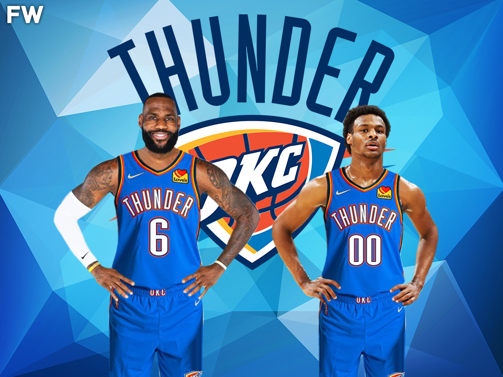 LeBron James And Bronny James - Oklahoma City Thunder