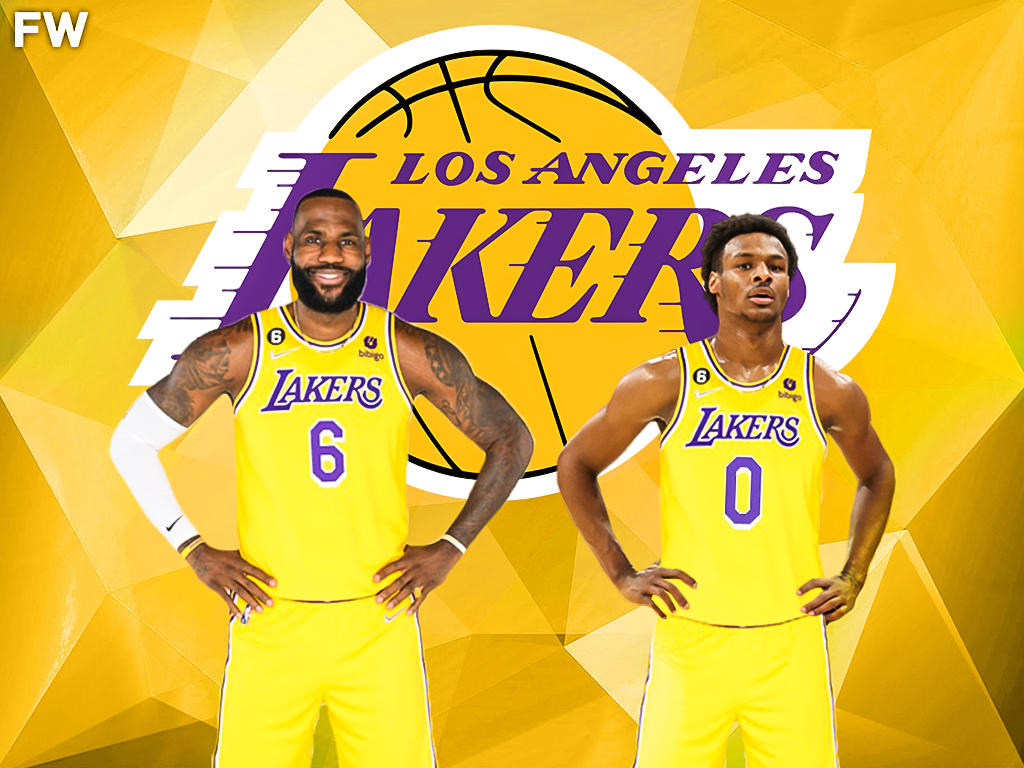 LeBron James And Bronny James - Los Angeles Lakers