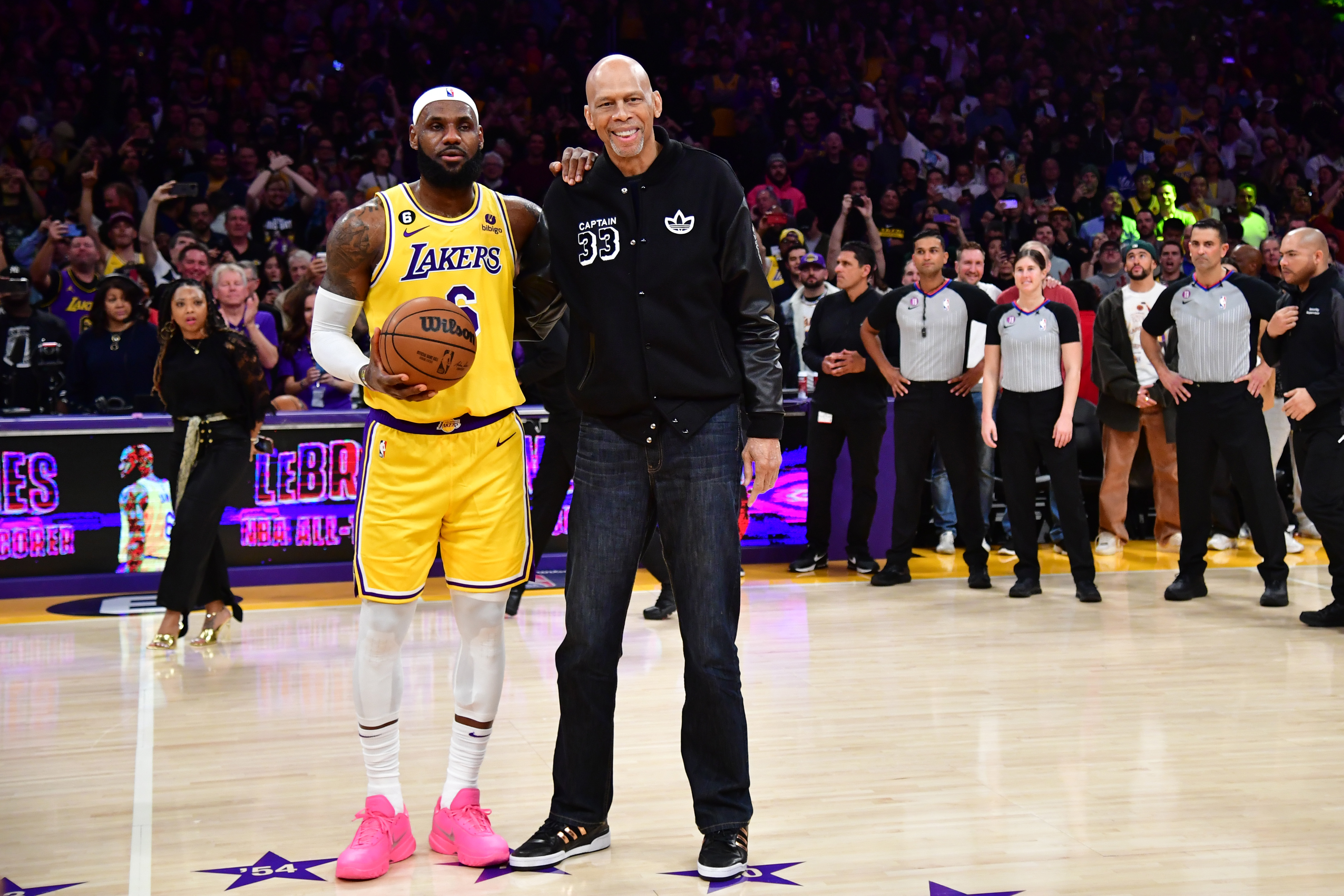 LeBron James and Kareem Abdul-Jabbar