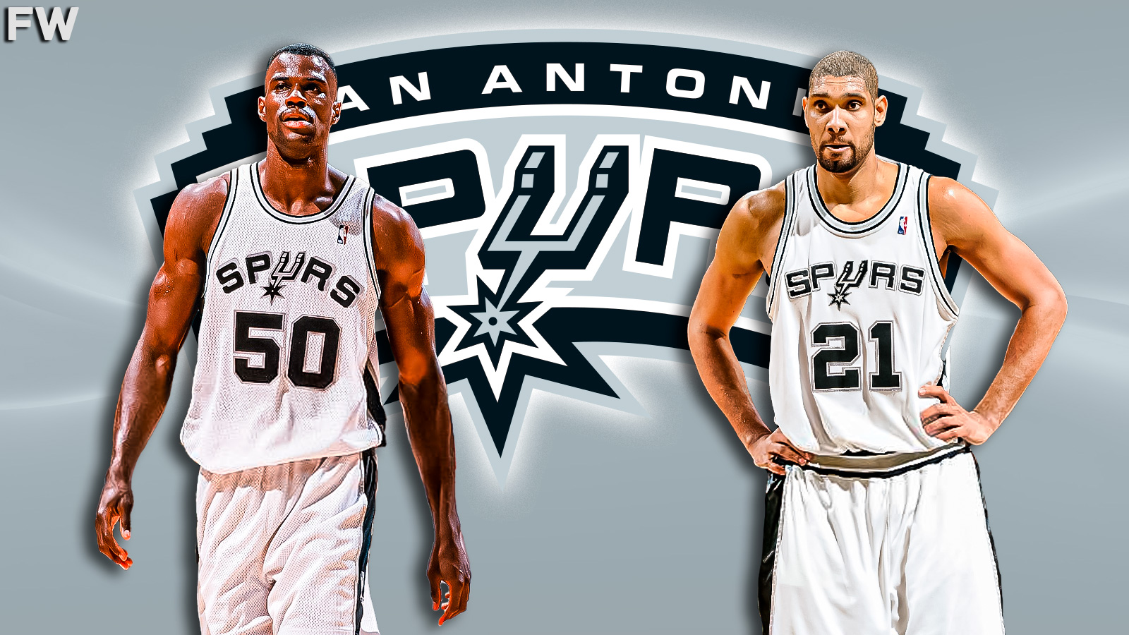 David Robinson and Tim Duncan