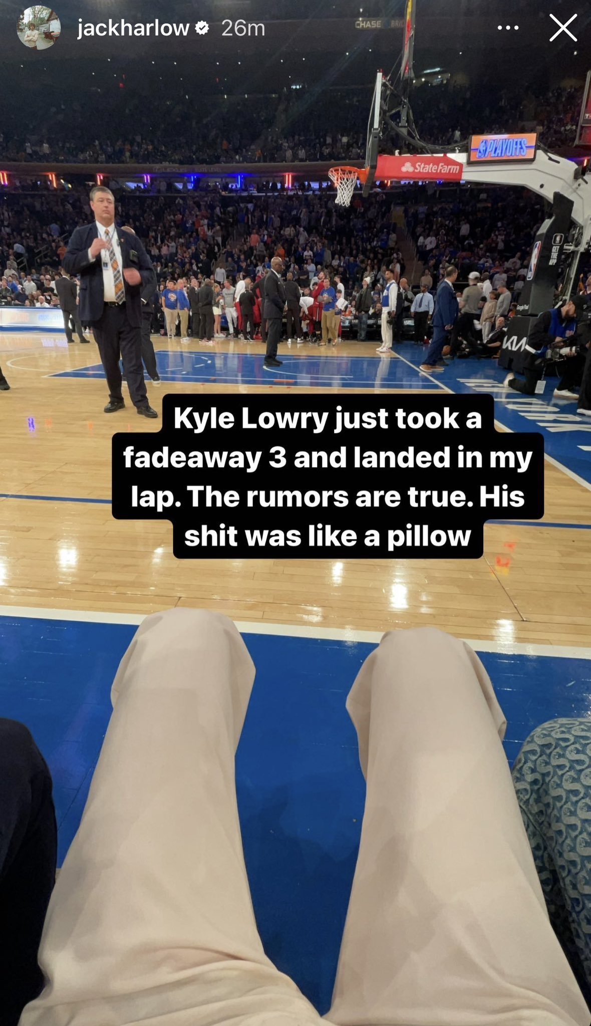 Jack Harlow's Instagram story