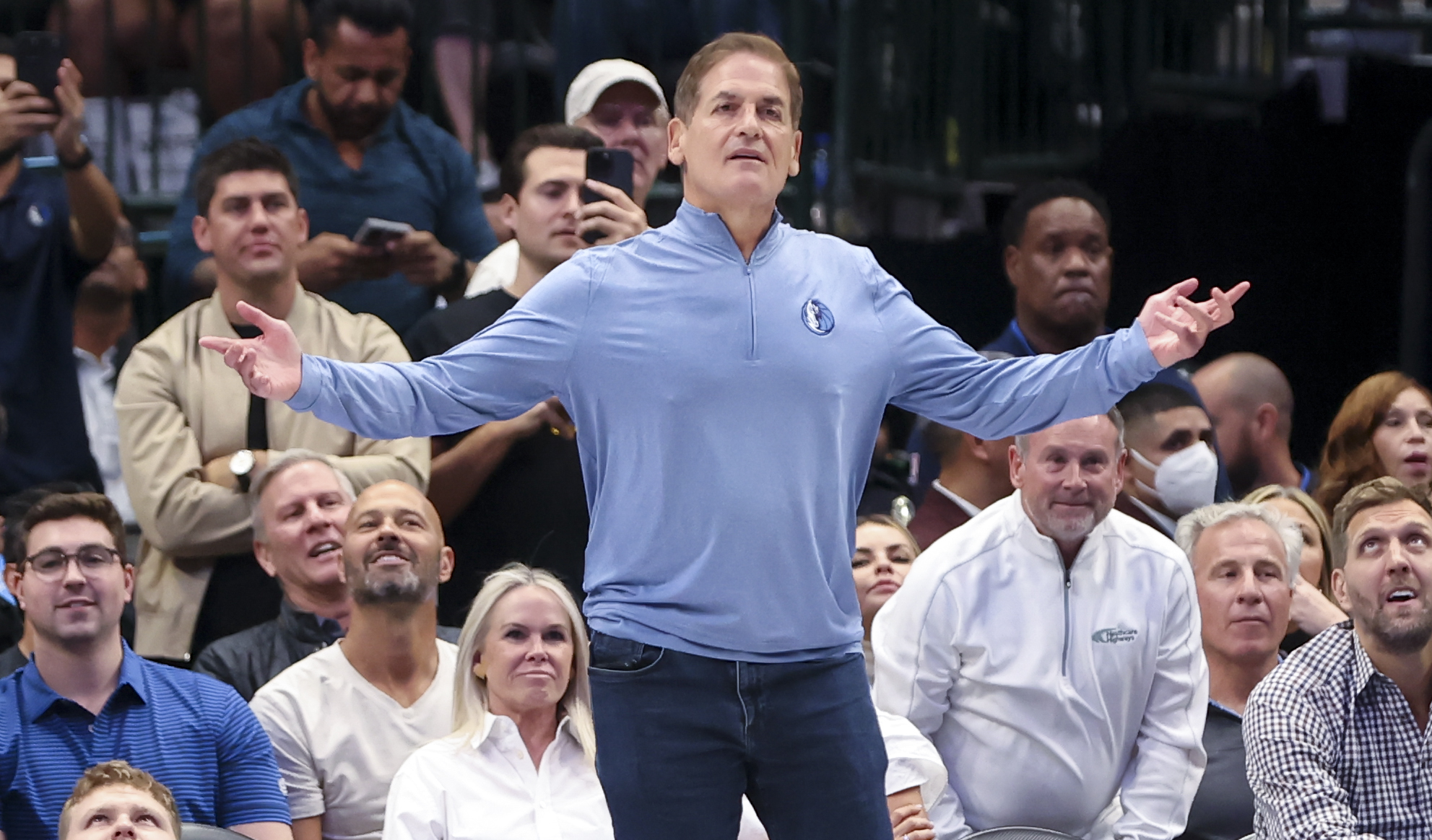 Video: Mark Cuban Reacts As Mavs Miss A Game-Tying Three-Pointer Which Could've Saved Their Season