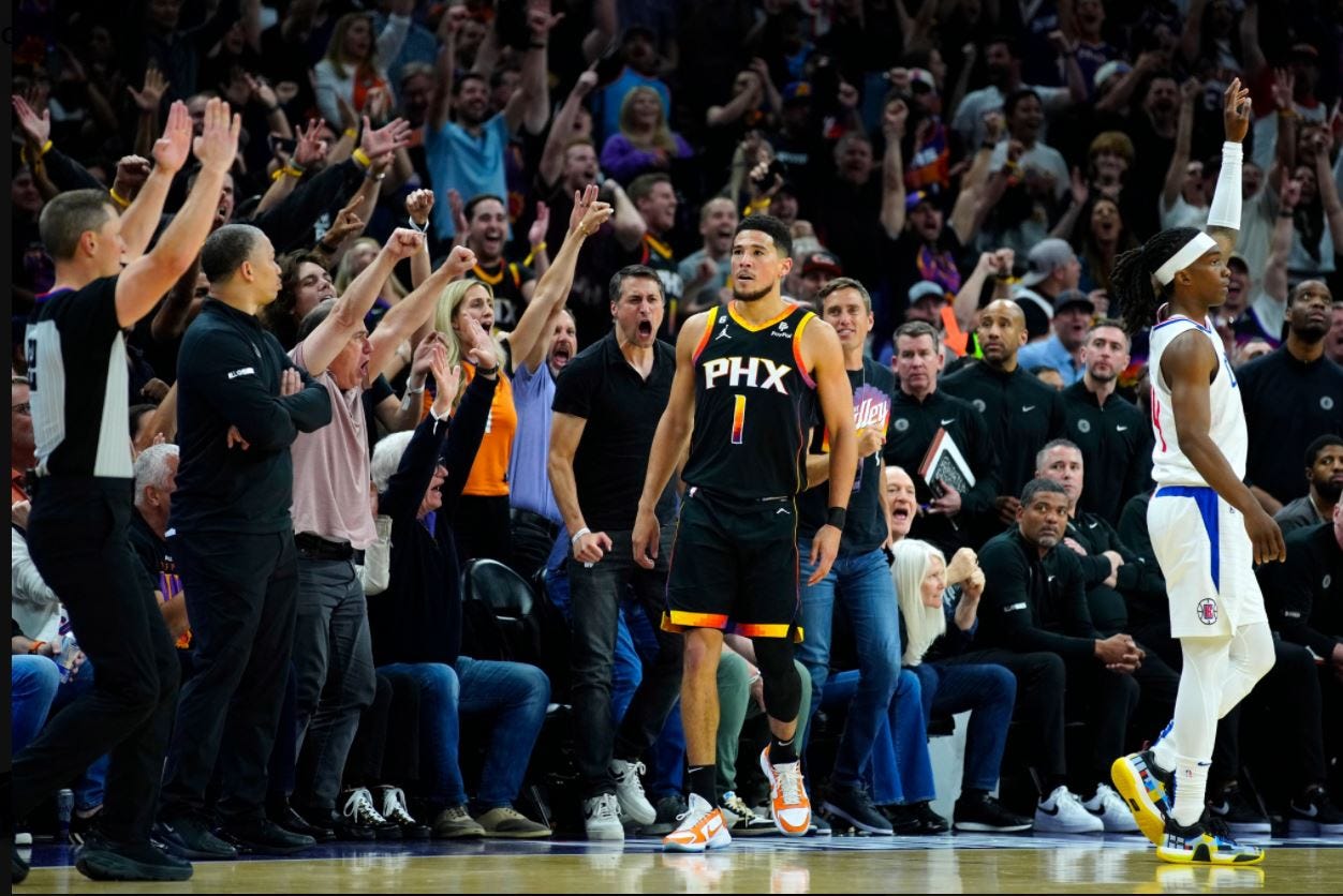 Fans React To Phoenix Suns Pulling Off A Comeback To Win Game 2: "Devin Booker Went Crazy"