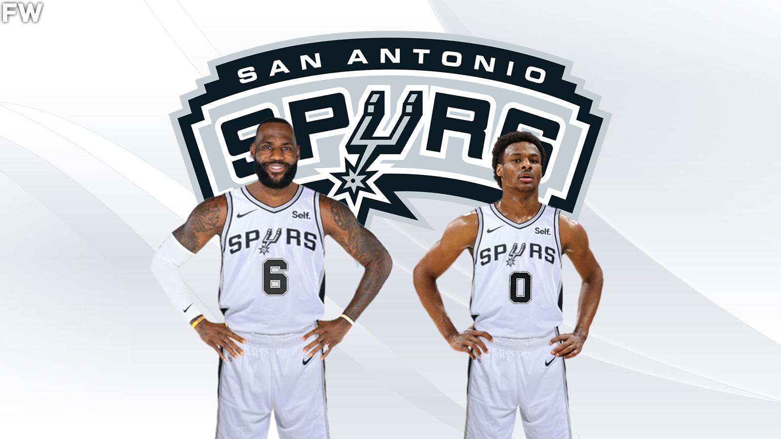 LeBron and Bronny James - San Antonio Spurs