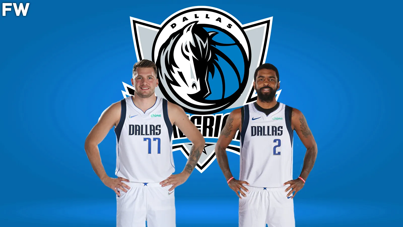 Luka Doncic and Kyrie Irving