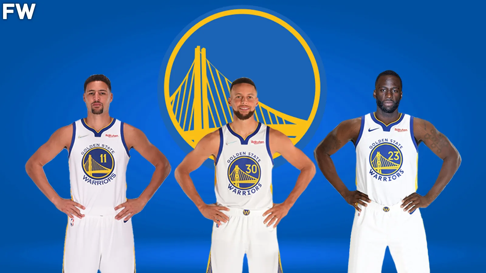 Klay Thompson, Stephen Curry, and Draymond Green