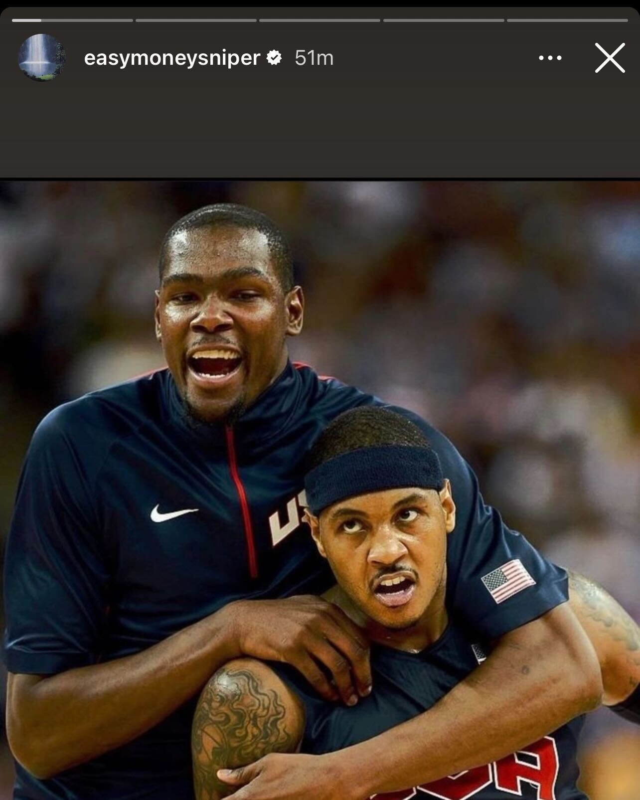 Kevin Durant Posts Hilarious Tribute To Carmelo Anthony After He Announced His Retirement