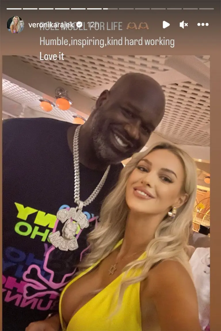 Shaquille O'Neal and Veronika Rajek