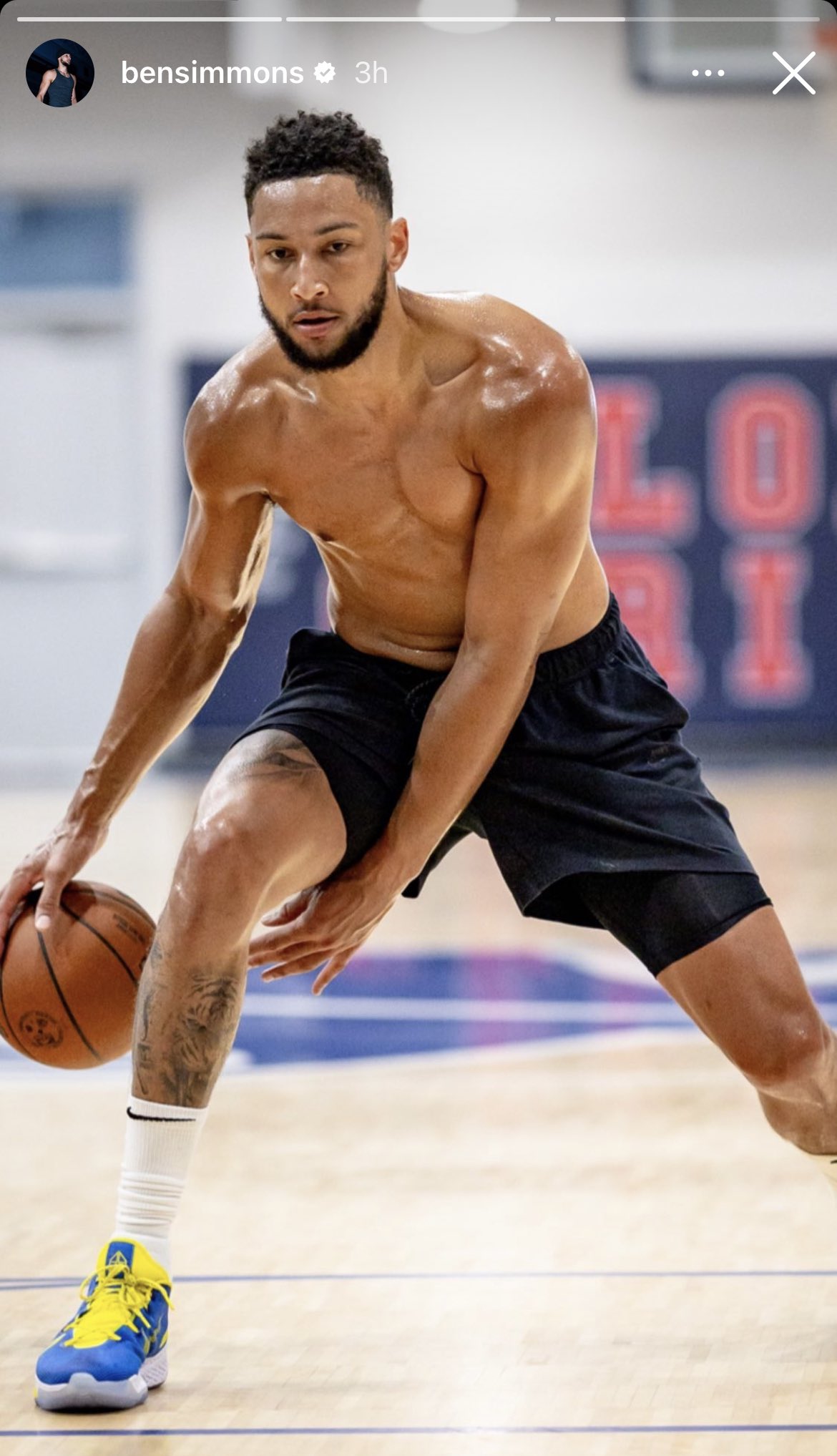 Ben Simmons Shows He's Back On The Court In Latest Instagram Post