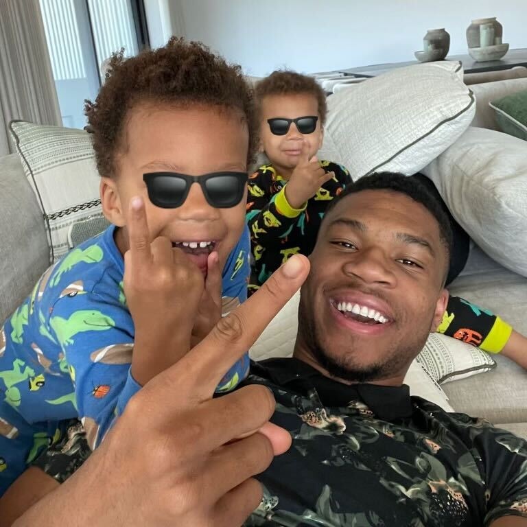 Giannis and kids photo