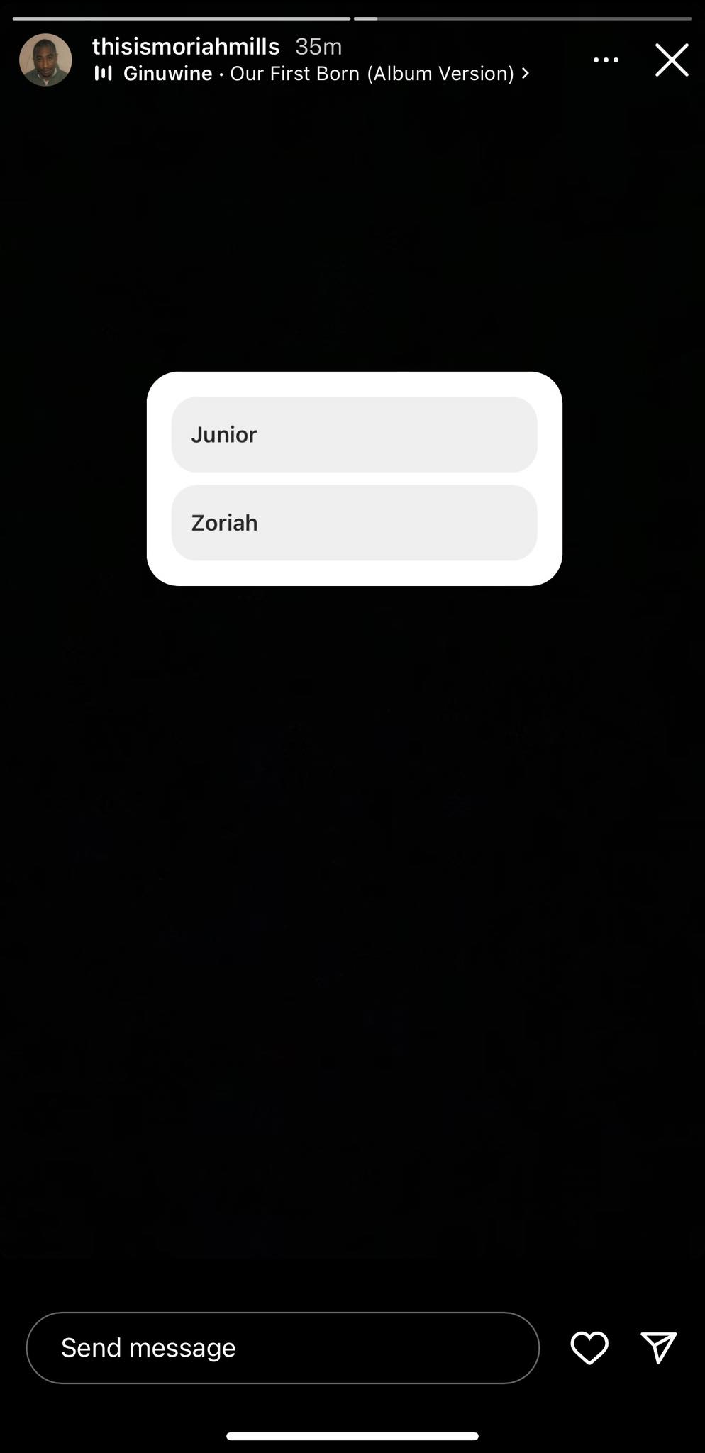 Moriah Mills' second story