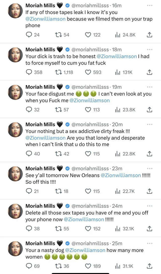 Moriah Mills' tweets
