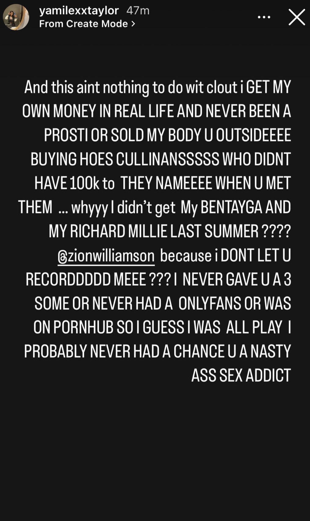 Yamile Taylor's first story