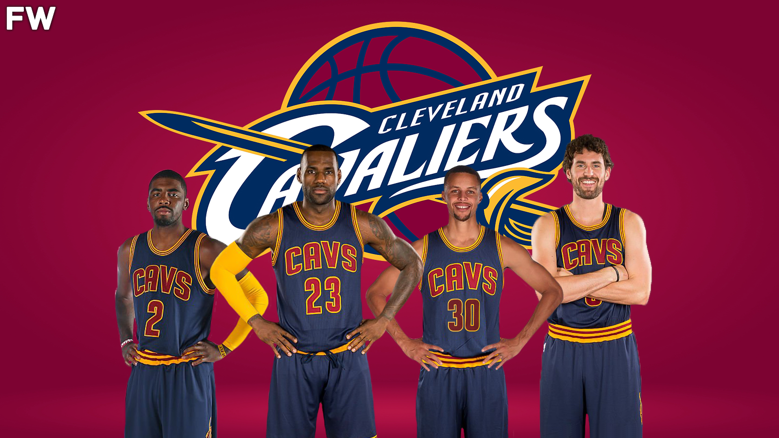 2017 Cleveland Cavaliers with Stephen Curry
