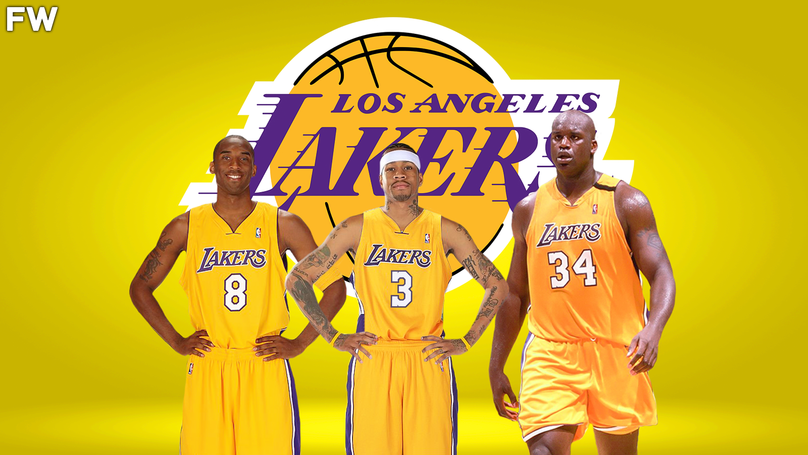 2002 Los Angeles Lakers with Allen Iverson