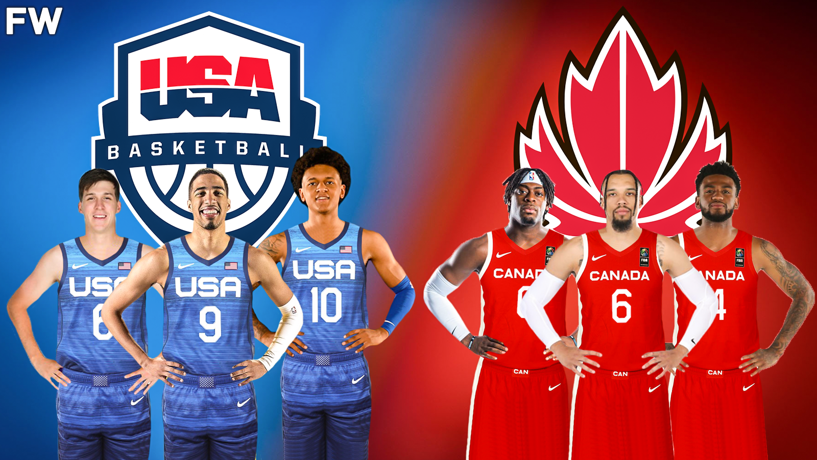 2023 Team USA vs. 2023 Team Canada Benches