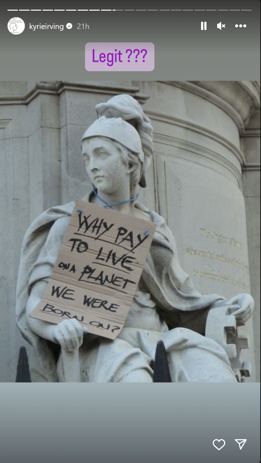 Kyrie Irving Exposes The Lies Of Democracy And Government: "Sad Reality Of The World"