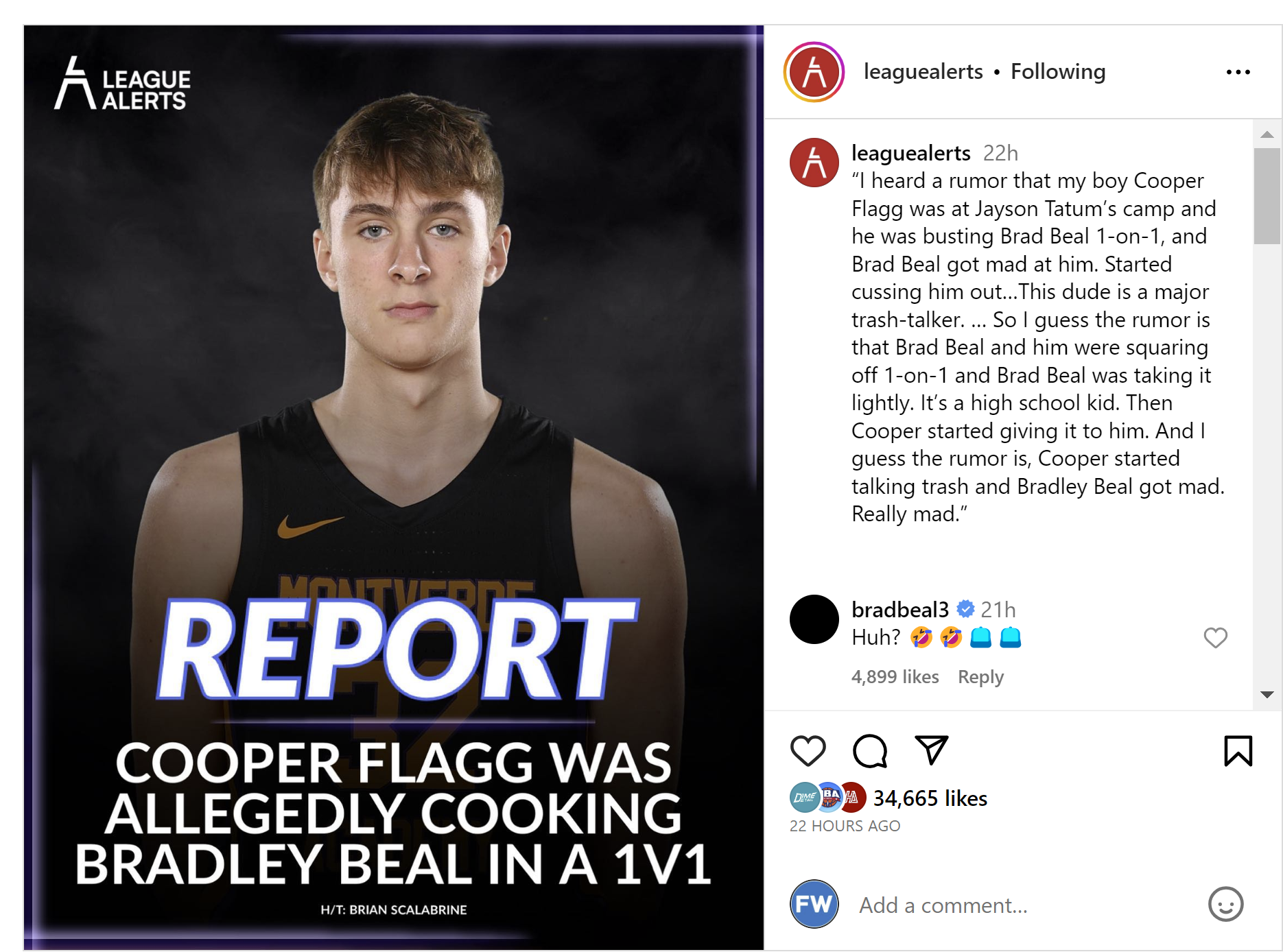 Bradley Beal, Cooper Flagg